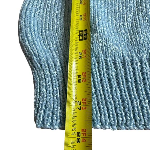 Nannell Hand Knit Metallic Sweater Bird & Cloud Appliqué Women’s L - Picture 6 of 6